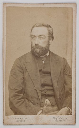 Portrait d'Augustin Joseph Verdure (1825-1873), professeur et membre de la Commune en 1871.