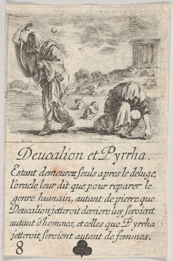 Deucalion and Pyrrha, from 'Game of Mythology' (Jeu de la Mythologie)