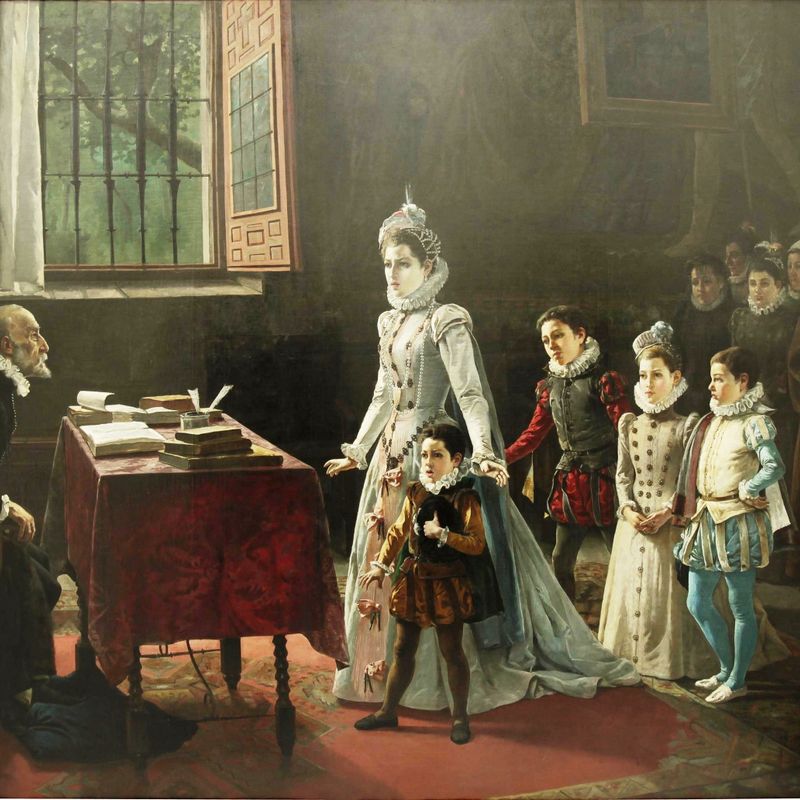 Los hijos de Antonio Pérez ante Rodrigo Vázquez