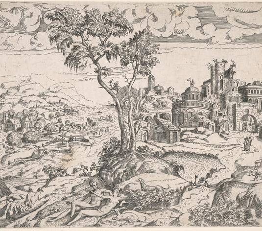 Imaginary Landscape with an Amorous Couple