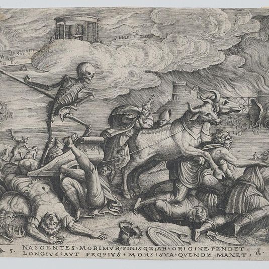 The Triumph of Death on Time, from The Triumph of Petrarch
