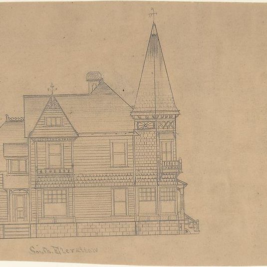 Design for a House, South Elevation