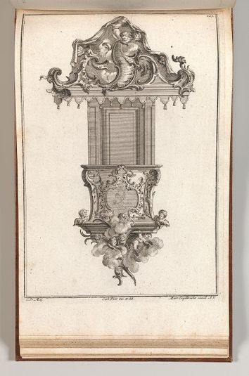 Design for a Pulpit, Plate 2 from an Untitled Series of Pulpit Designs