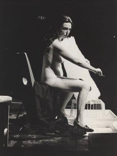 Untitled (Charlotte Moorman performing "Ice Music," Roundhouse Theatre, London, August, 1972)