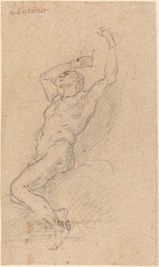 A Nude Man Chained to a Rock