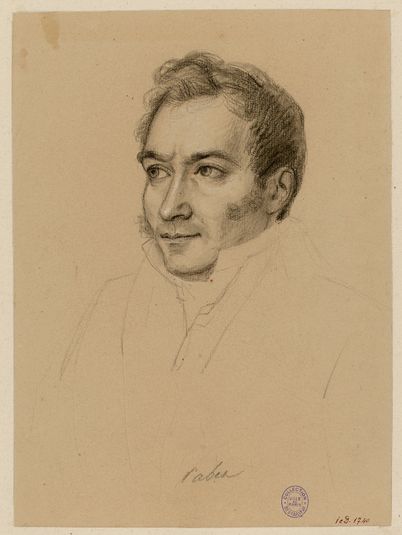 Etienne Cabet (1788-1856) : même portrait, l'habit simplement esquissé