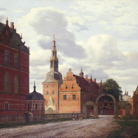 Frederiksborg Slot, parti fra Karusselgården