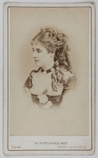 Portrait de Nelson, actrice au théâtre de la Porte Saint-Martin, au théâtre des Variétés et au théâtre Dejazet en 1861.