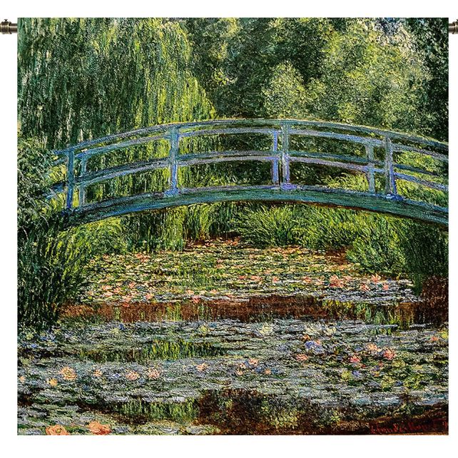 Claude Monet Japanese Bridge - Wall Hanging in 2 sizes Signare Tapestry