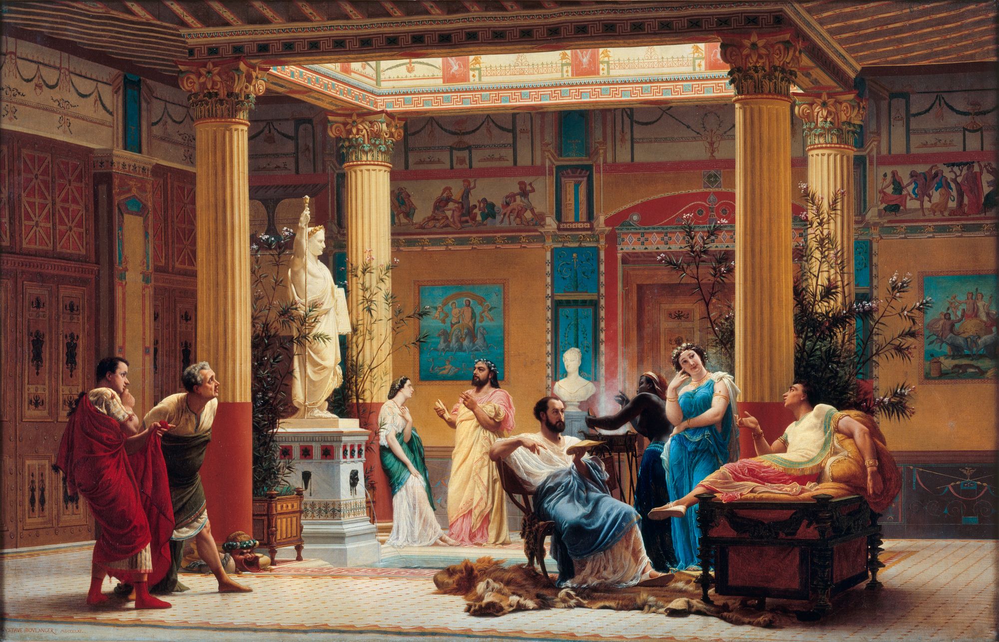 Répétition du "Joueur de flûte" et de "La femme de Diomède" chez le prince Napoléon