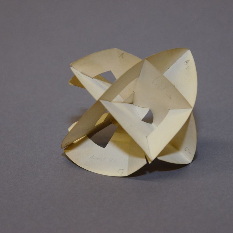 Geometric Model by A. Harry Wheeler, Intersecting Polar Spherical Triangles