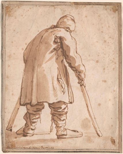 Caricature of a Man, Said to Be Pietro da Cortona