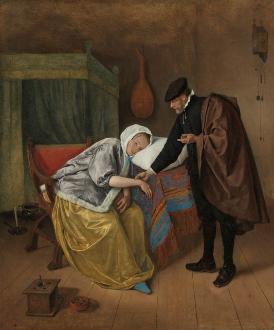 Jan Steen - The Sick Woman Smartify Editions