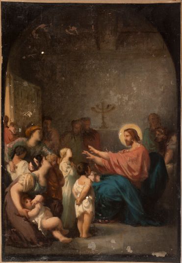 Esquisse pour l'église Saint-Etienne-du-Mont : Jésus et les petits enfants