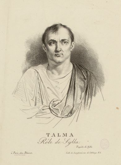 Portrait de l'acteur Talma (1763-1826), dans le rôle de Sylla. (IFF 10)