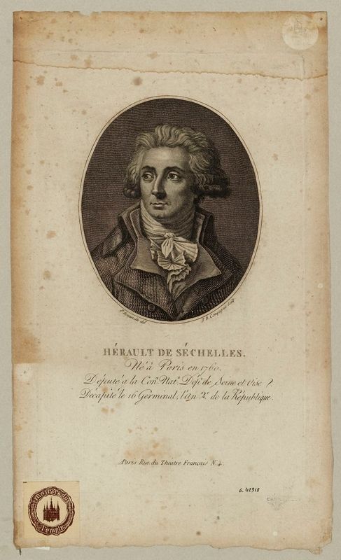Hérault de Séchelles. / Né à Paris en 1760. [...].