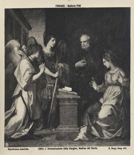 Annunciation With The Saints Michael The Archangel And Godenzo
