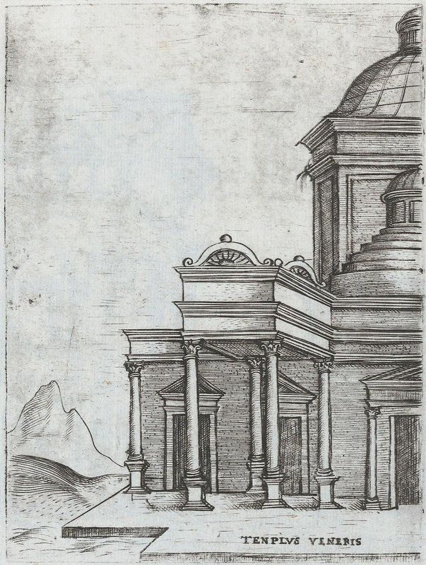 Arcus Lutii Septimii, from a Series of Prints depicting (reconstructed) Buildings from Roman Antiquity