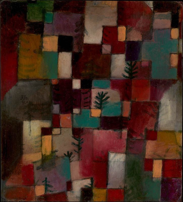 Paul Klee - Redgreen and Violet-Yellow Rhythms Smartify Editions