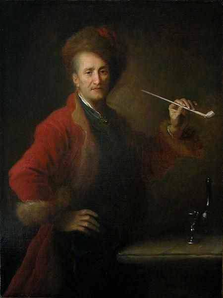 Portrait of a Man in Polish Dress Holding a Pipe