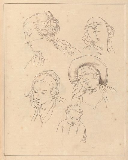 Various Sketches of Heads