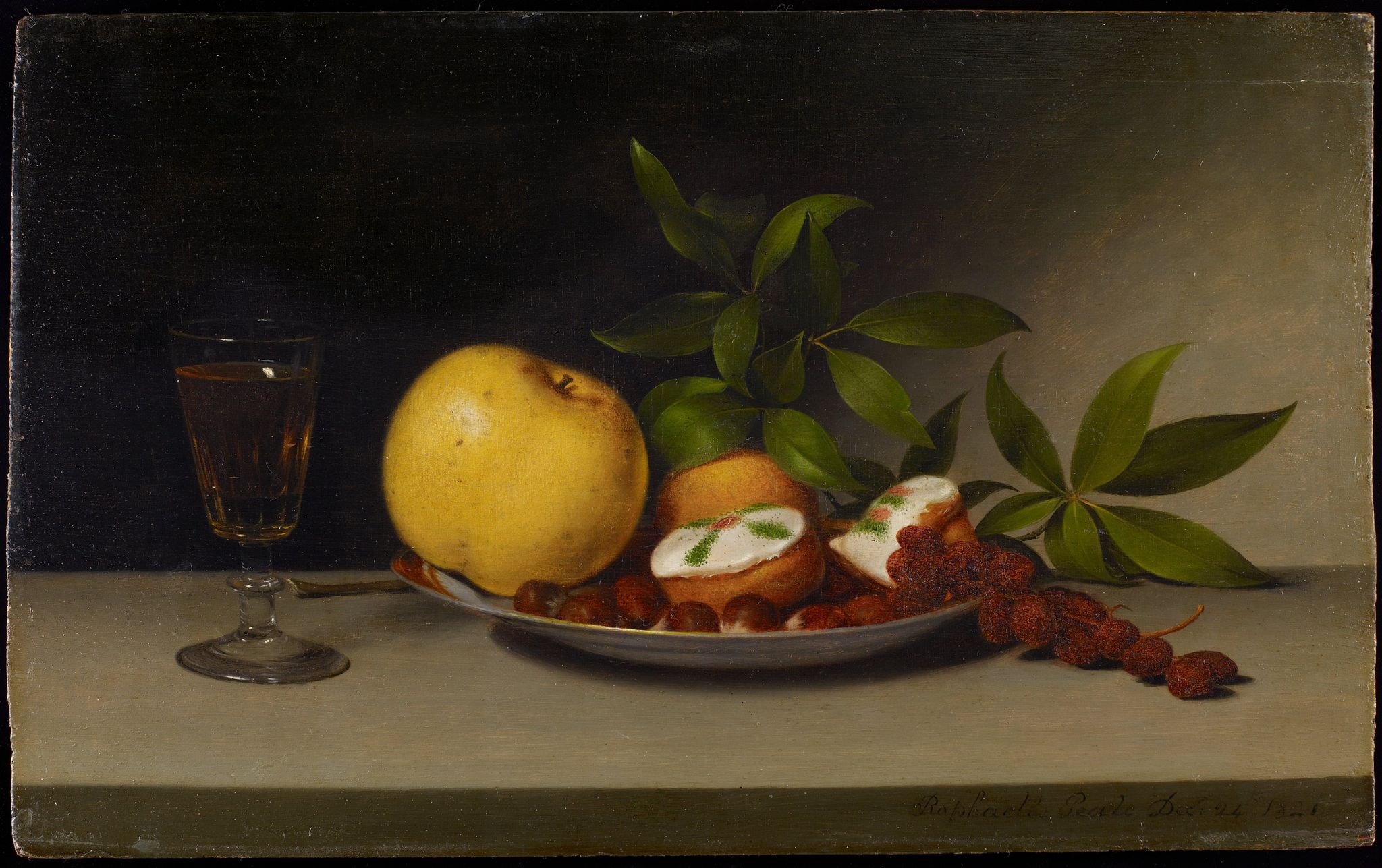Still Life with Fruit, Cakes and Wine