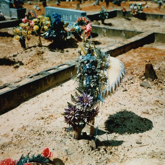 Grave with Heart-Shaped Wreath--Hale County, Alabama