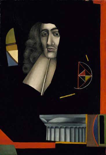 "The man who is guided by reason is more free in a state, where he lives under a general system of law, than in solitude, where he is independent."--Benedict Spinoza, Ethics, 1677. From the series Great Ideas of Western Man.