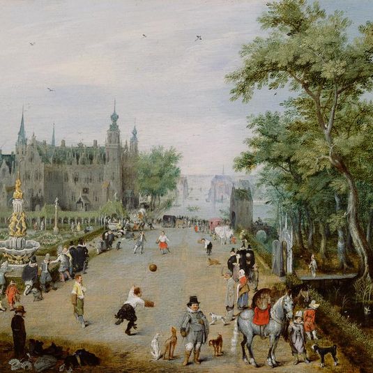 A Ball Game Before a Country Palace