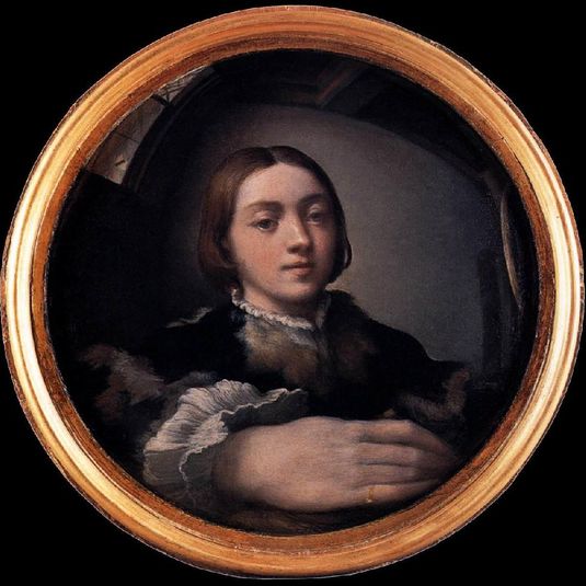 Self-portrait in a Convex Mirror