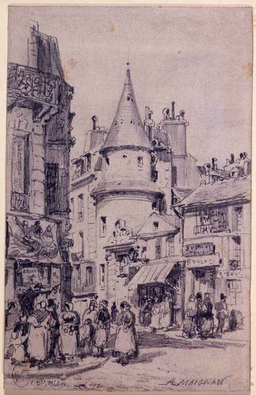 Tour du Vert Bois, rue Saint-Martin, en 1866