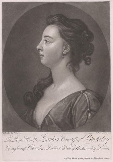 The Right Honorable Louisa Countess of Berkeley, Daughter of Charles Lenox Duke of Richmond and Lenox