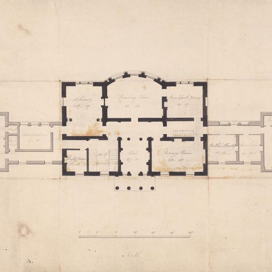 Design for Clifton Castle, Yorkshire: Ground Floor Plan