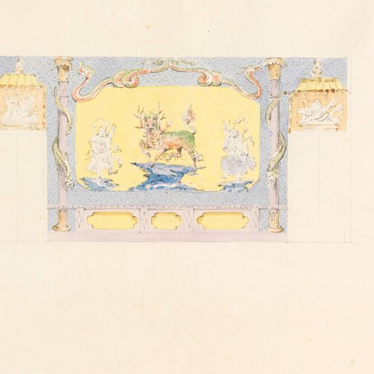 Design for South Wall of the Music Room, Royal Pavilion, Brighton