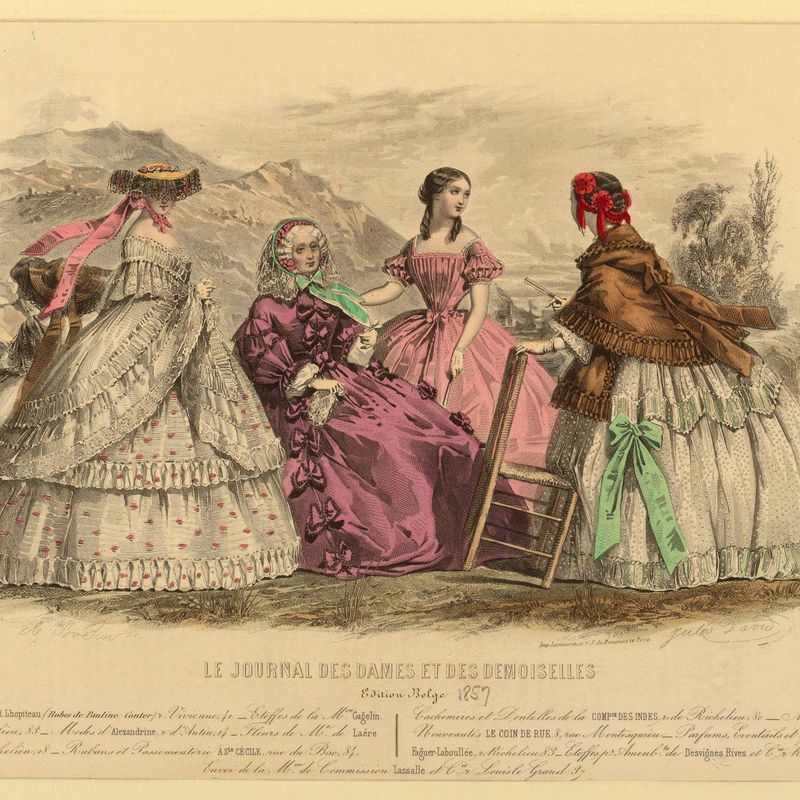 Fashion Plate from Le Journal des dames et demoiselles