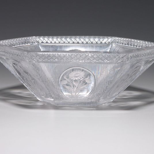 Bowl, "Diamond and Silver Threads" pattern