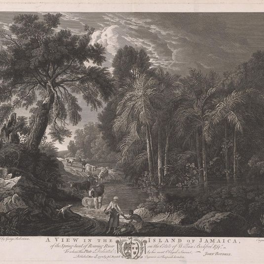 A View in the Island of Jamaica, of the Spring-head of Roaring River on the Estate of William Beckford Esq.r