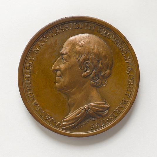 Jean-Jacques Barthélemy (1716-1795), garde du Cabinet des médailles (1753-1795), 1798
