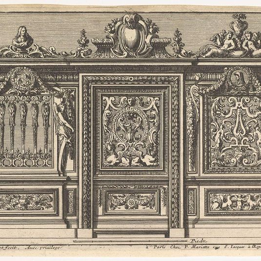 Design for a Choir Screen with Two Variants, from: Clôtures de chapelles