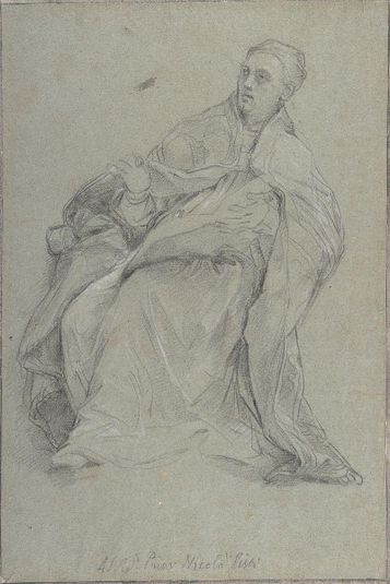 Study for a Seated Prelate (Saint Gregory the Great)
