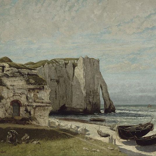 The Cliff at Étretat after a Storm