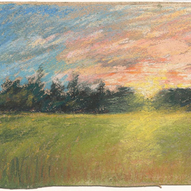 A Meadow at Sunset