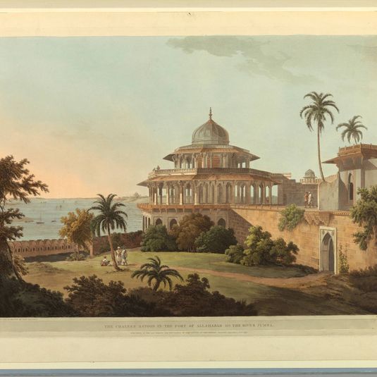 The Chalees Satoon in the Fort of Allahabad on the River Jumna, from "Oriental Scenery: Twenty Four Views in Hindoostan"