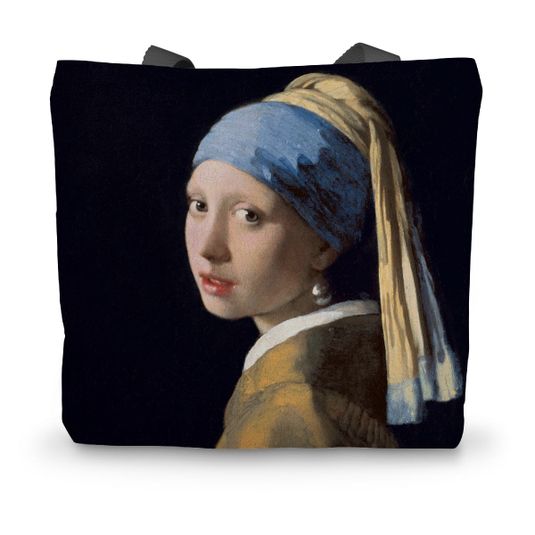 Girl with a Pearl Earring, Johannes Vermeer Canvas Tote Bag Smartify Essentials