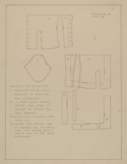 Pattern for Spats