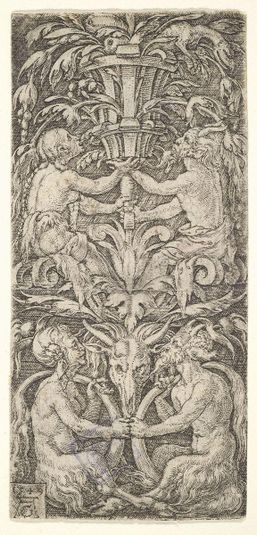 Ornament with Two Couples of Satyrs