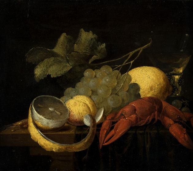 Still-life with Fruit and Crayfish