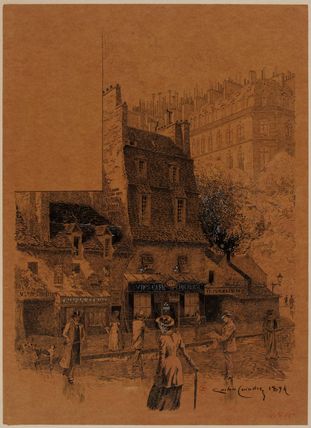 Rue de la Boétie, 68 (?), 8ème arrondissement, en 1894.