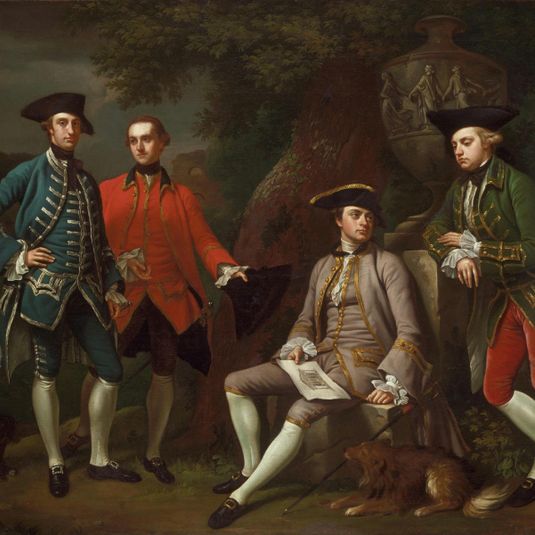 Conversation Piece (Portrait of James Grant of Grant, John Mytton, the Honorable Thomas Robinson, and Thomas Wynne)