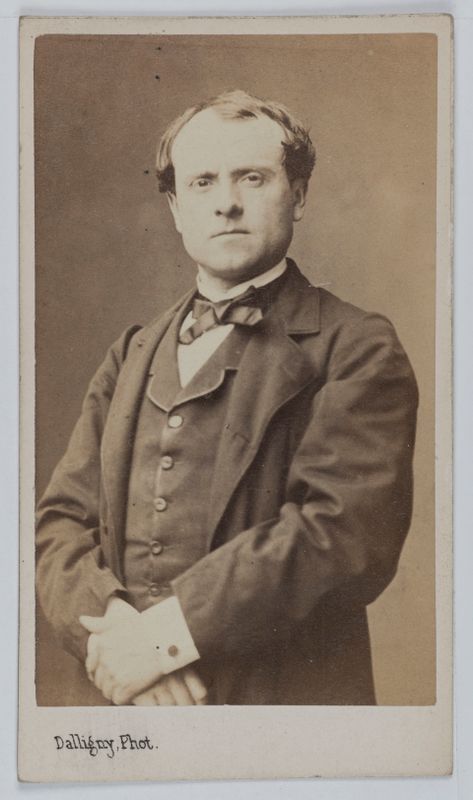 Portrait de Louis Hippolyte Henri Von Latum (-1887), dit Louis Raynard, acteur de théâtre entre1862 et 1882.